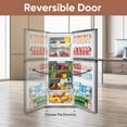 thumbnail image 6 of Upstreman 11.6 Cu.Ft. Top Freezer Refrigerator, Two Door Frost Free Apartment Size Refrigerator, Energy Star, Stainless Steel Door, Adjustable Thermostat Control, BD116, 6 of 9