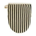 thumbnail image 3 of Thick Heat-Resistant Oven Mitt with Gripping Surface for Baking Pans and Hot Pots Protective Cotton Kitchen Glove with Hanging Loop, Black, 6x7 Inch, 3 of 3