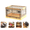 Yellow, variant on Bxaolu 25L Collapsible Storage Bins with Lids Plastic Storage Containers for Organizing Stackable Storage Box Large Heavy Duty Utility Crates, 1 Pack