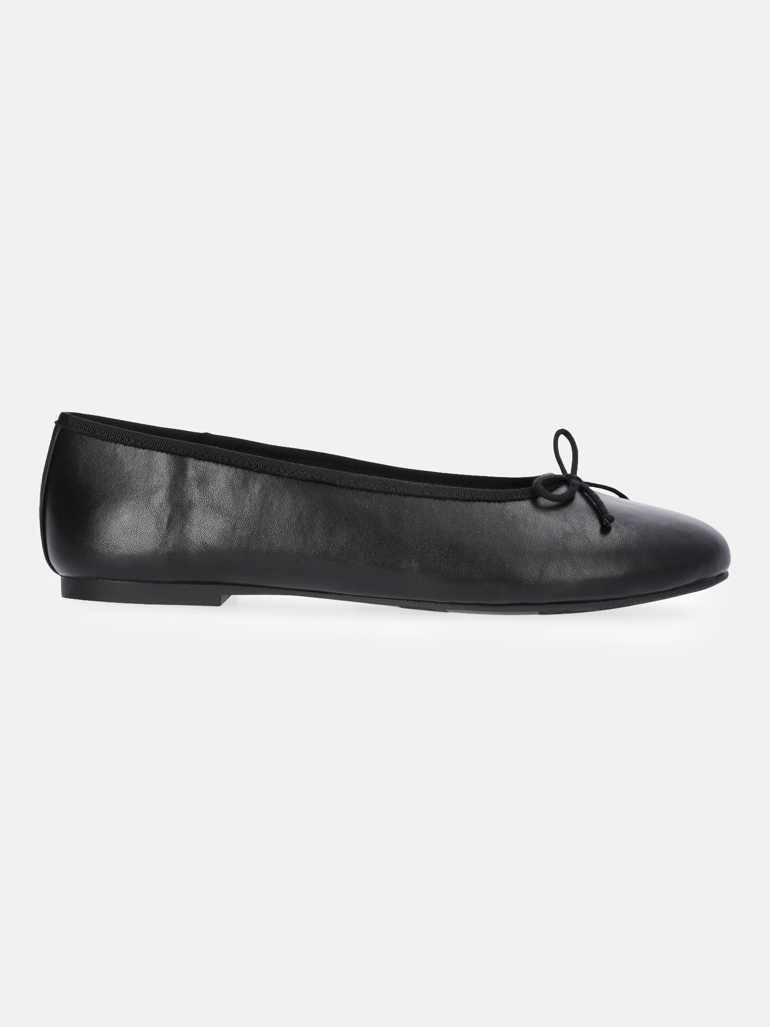 Free Assembly Women's Faux Leather Ballet Flats with Bow