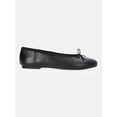 thumbnail image 4 of Free Assembly Women's Faux Leather Ballet Flats with Bow, 4 of 8