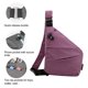 thumbnail image 3 of Hukapapa Bolso cruzado ligero, simple, de gran capacidad, antisalpicaduras, agua, ocio, bolso de hombro íntimo, morado, 3 of 7