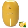 thumbnail image 1 of Humidificador USB ultrasónico de oficina 180 ml Forma de limón Humidificador de niebla fría portátil de aire para automóvil Humidificador de dormitorio para casa Escritorio Spa Bebé Niños brillar Electrónica, 1 of 4
