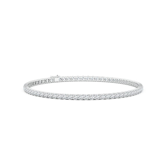 ANGARA Lab Grown Diamond Linear Tennis Bracelet for Women in 925 Sterling Silver (Size-2.5mm| Color-F-G| Clarity-VS) | Anniversary, Jewelry Gift for Women | Lab-Grown Diamond Bracelet