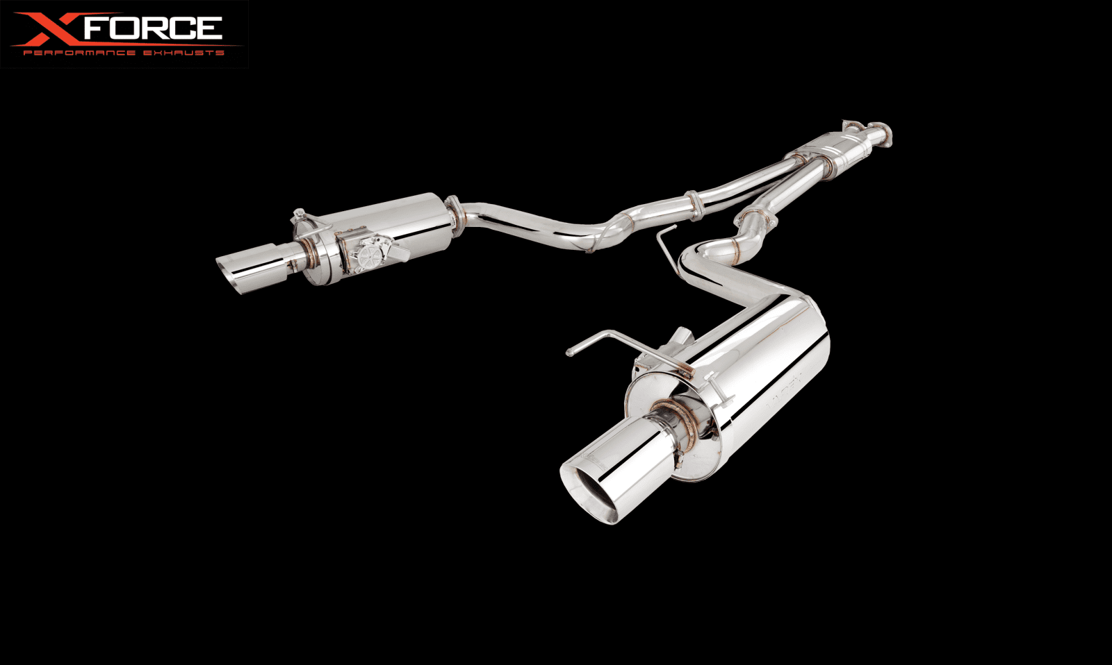 XForce ESFM15VMKCBS Stainless Steel Twin 3" CatBack Exhaust System