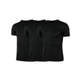 thumbnail image 2 of Nyeemya Kids Boys 3 Pack Athletic T Shirt Workout Fitness Shirts Crew Neck Plain Tops Classic Tee Black M, 2 of 3