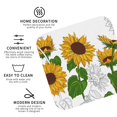thumbnail image 4 of Balery 4 Pcs Plump Sunflower And Sketchleather Coasters Set, Drink Table Cup Coasters For Living Room Kitchen Coffee Decor, 4 of 9
