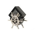 thumbnail image 1 of Alum/ Wood Coaster S/6 On Ship Wheel, 1 of 1
