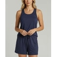 thumbnail image 3 of Real Essentials 4 Piece: Women's Super-Soft Tank Top and Short Pajama Set - Loungewear Sleepwear (Available in Plus Size), 3 of 7