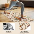 thumbnail image 4 of Colorful Mushroom Botanical Beige Pattern Hot Yoga Mat Towel Non Slip for Hot Yoga - Quick-Drying Yoga Mat Cover with 4 Corner Pockets with Travel Bag - Hot Yoga Towel Non Slip 70"x26", 4 of 6