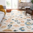 thumbnail image 2 of SAFAVIEH Metro Naira Floral Area Rug, Ivory/Grey, 8' x 10', 2 of 8
