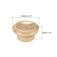 thumbnail image 2 of Universal Olla Tapa Perilla, Madera Reemplazo Perilla 49x26mm para Sartén Olla Cubierta Tapa, Paquete de 4, 2 of 5