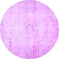 thumbnail image 1 of Ahgly Company Indoor Round Persian Purple Traditional Area Rugs, 6' Round, 1 of 4