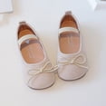 thumbnail image 4 of Girls Mary Jane Flat Shoes Cute Bow Round Toe Casual School Flats Ankle Strap Soft Non Slip Sole Fashion Shoes, 4 of 10