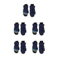 thumbnail image 3 of Kearding 3 pares de manoplas para niños impermeables de invierno para niños regalos fáciles de combinar accesorios suministros de esquí azul marino L 5Conjunto, 3 of 6