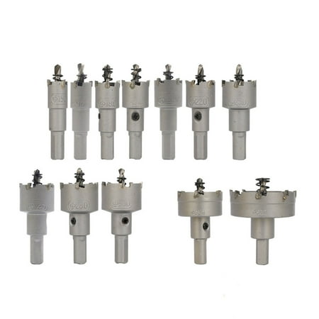 

KKCXFJX Lightning Deals of Today Hole Saw Bits Set 12 Piece Metal Reaming Bits Mid-Range Alloy Hole Opener