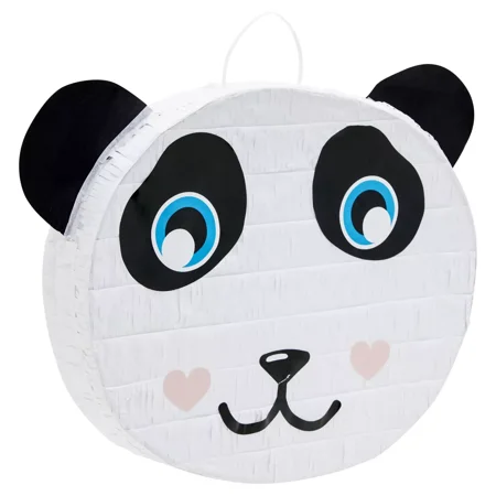 Small Panda Pinata, Kids Panda Birthday Party Supplies, 14.6 x 3.0 x 12.4 in