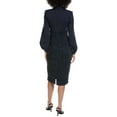 thumbnail image 2 of Badgley Mischka womens  Ruched Midi Dress, 4, Blue, 2 of 3