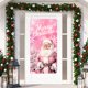 thumbnail image 4 of Bandera colgante navideña, pancarta de Papá Noel para puerta, decoración navideña para el hogar, adorno navideño 2024, regalo de Navidad Natal para Año Nuevo 2025, 4 of 5