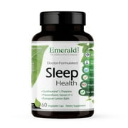 Emerald Labs Sleep Health with Melatonin, L-Theanine, and Passionflower Extract to Support Nighttime Calmness, Relaxation, and Restful Sleep - 60 Vegetable Capsules