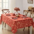 thumbnail image 5 of Newbridge Thanksgiving Autumn Spice Metallic Foliage 60 x 84 inch Rectangle Fabric Tablecloth, 5 of 6