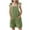 Army Green, variant on Moocorvic Girls Romper Casual Spaghetti Strap Loose Kids Shorts Jumpsuit with Pockets 5-14 Years(Army Green)