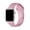 Pink, variant on Black Silicone Replacement Apple Watch Band (Fits All Models)