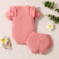 thumbnail image 4 of Mercatoo Toddler Clothes for Girls I𝐧fant Clothes Set Solid Color Clothes Set 𝐌onogrammed 𝐆ift Baby Girl, 4 of 7