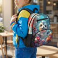 thumbnail image 5 of Aplkyhs Cute Ocean Seal Backpack for Kids Teens Age 6-18 Cute Cartoon Print School Bag Ergonomic Adjustable Straps Lightweight Bookbag for School Travel, 5 of 7