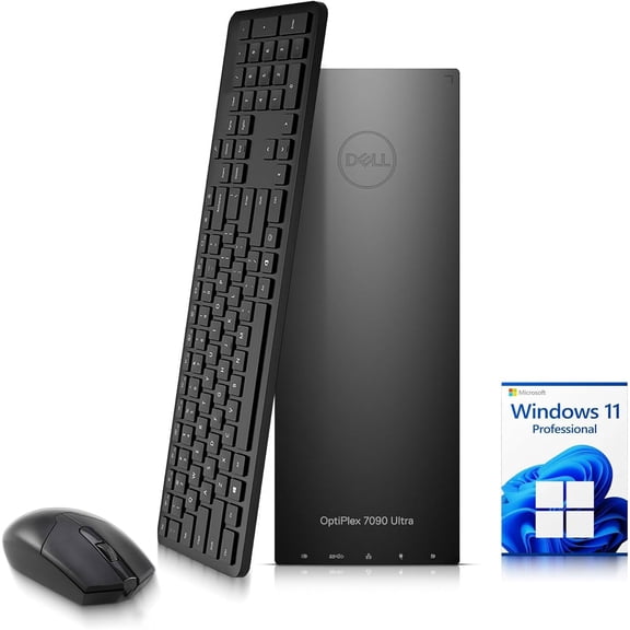 Restored Dell OptiPLex 7090 Ultra Desktop Computer PC — Intel Core i7-1185G7 11th Gen upto 4.80GHz — 8GB DDR4 RAM — 256GB SSD — Wireless Keyboard & Mouse — Wi-Fi — Window 11 Pro