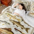 thumbnail image 4 of Castle Fairy Fishing Hunting Twin Bedding Sets,Big Bass Fish Bedding Comforter Set, 4 of 8