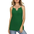 thumbnail image 2 of Ashirexll Débardeurs pour Femmes Décontractés Amples Couleur Unie Col Rond Sans Manches Confortables Blouses d'Été, 2 of 7