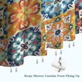 thumbnail image 6 of Blue Boho Bohemia Floral Geometric Pattern Shower Curtain 36"x72" ,Bathroom Decorative Shower Curtains Set with 12 Hooks,Modern Waterproof Washable Shower Curtain, 6 of 6