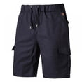 thumbnail image 1 of Men‘s Summer Five-minute Worker Pants Large Pocket Draw Rope Casual Shorts, 1 of 8