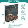 thumbnail image 5 of 3 Ring Binder 1.5 inch Round Rings with Interior Pockets Binders Organizer Office School 1Pack The Night Black Raven, 5 of 10