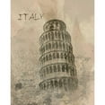 thumbnail image 3 of Orlov, Irena 12x14 Black Modern Framed Museum Art Print Titled - Remembering Italy, 3 of 5