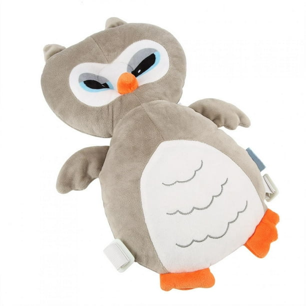 Almohada para bebé, forma de búho de dibujos animados, almohadilla