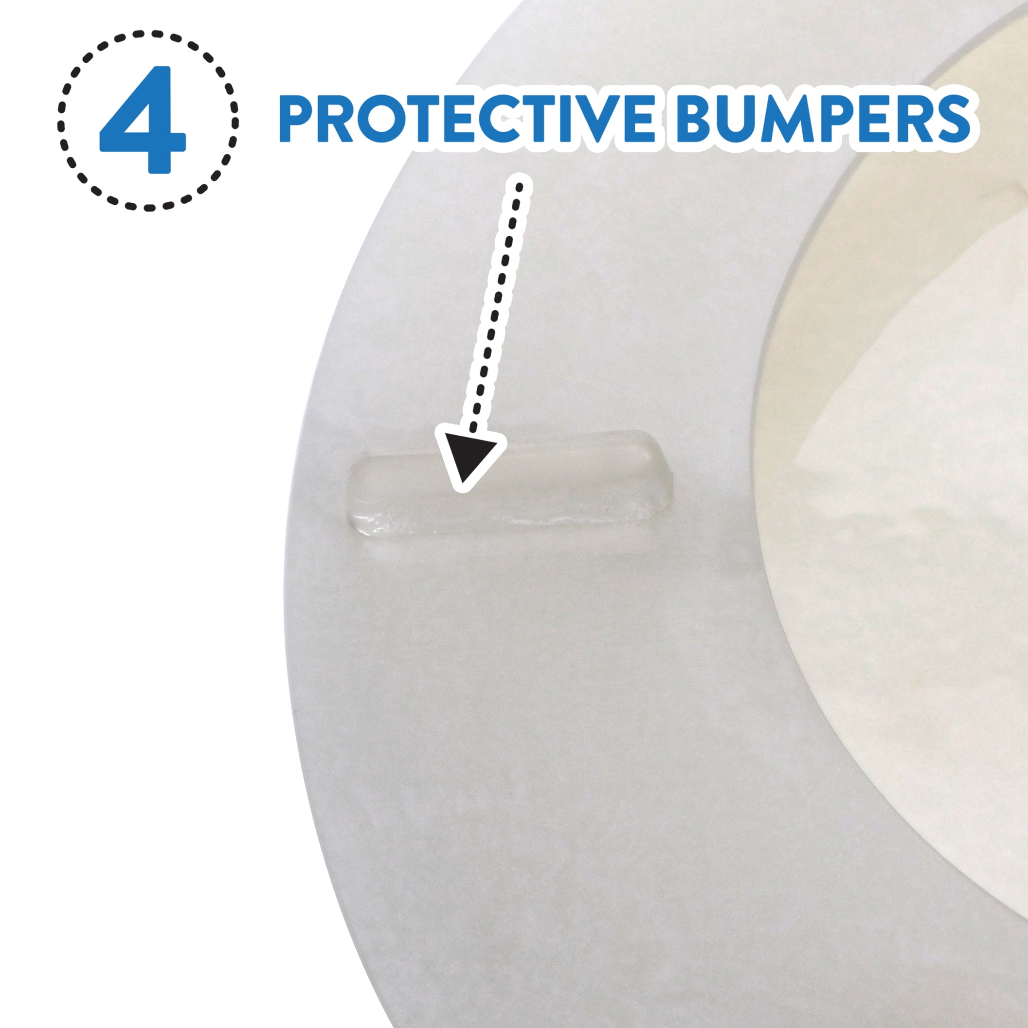 Ginsey Round Resin Decorative Toilet Seat with Chrome Hinges, Capice