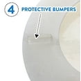thumbnail image 4 of Ginsey Round Resin Decorative Toilet Seat with Chrome Hinges, Capice, 4 of 11
