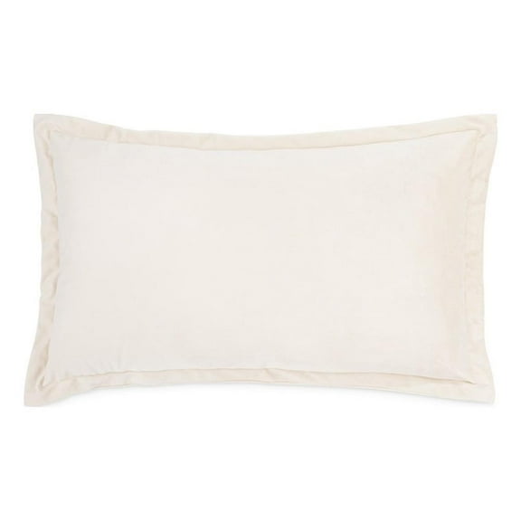 MICHAEL AMINI 15x24" Contemporary Velvet Accent Pillow in Cloud White Set of 2