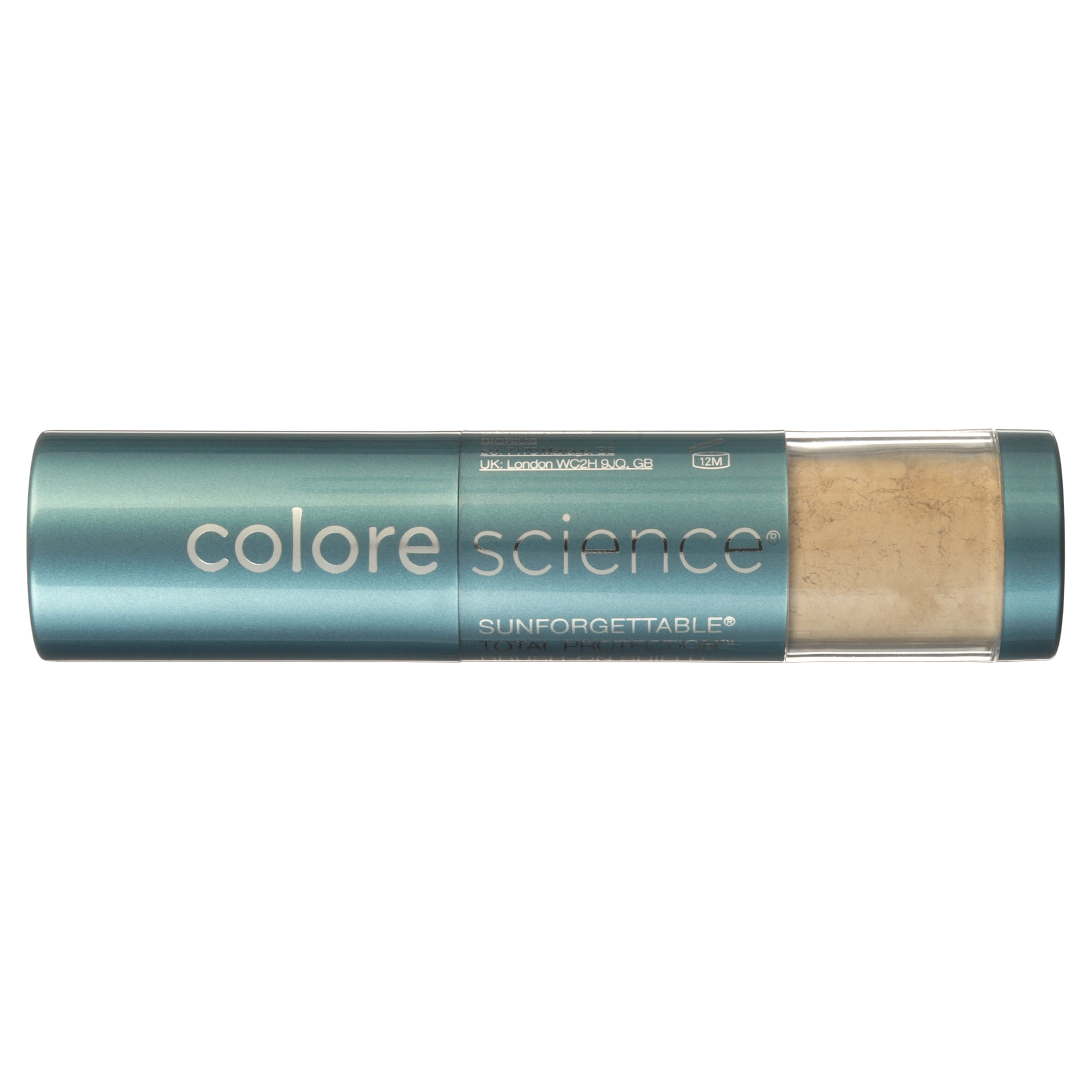 Colorescience Sunforgettable SPF 50 Total Protection Mineral Powder Brush, Medium Matte, 0.21 oz