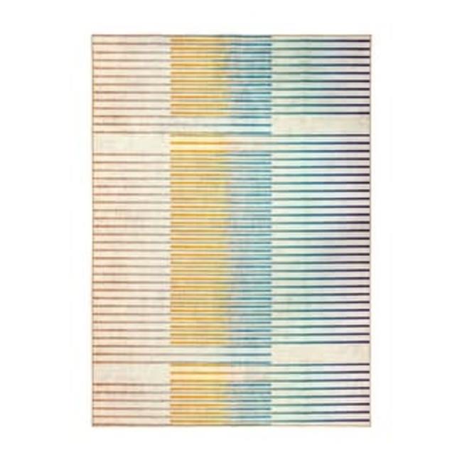 5 x 7 ft. My Magic Carpet Machine Washable Flux Striped Area Rug, Multi