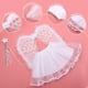 thumbnail image 3 of BESTOYARD - Conjunto de 4 disfraces de ángel con diadema, alas, varita y falda tutú para niñas (ángel), 3 of 5