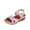 thumbnail image 7 of PEONAVET Women's Fashion Casual Summer New Hollow Wedge Heel Beach Thick-Soled Sandals, 7 of 7