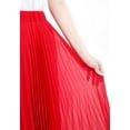 thumbnail image 5 of Red Chiffon Pleated Maxi Skirt with Elastic Waist Band, 5 of 5