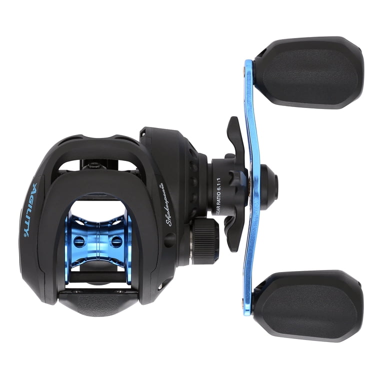 Free Shipping! Shakespeare Agility Low Profile Baitcast Reel Right Hand,  Adjustable Magnetic Cast Control, Brass Drive Gear - Walmart.com