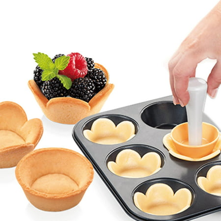 

Pastry Dough Tamper Kit-Tart Shell Molds Set|DIY Cookies Cupcake Baking Kit Creative Round Muffin Pie Making Tool Easy to Use Durable Dough Cookie Mold Set