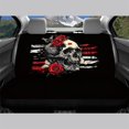 thumbnail image 3 of FUIALDOLG Rear Bench Seat Covers with Skull Rose Pattern, 2 Pack, Comfortable Stretch Waterproof Dirt Proof Covers for SUV Car Interior, 3 of 7