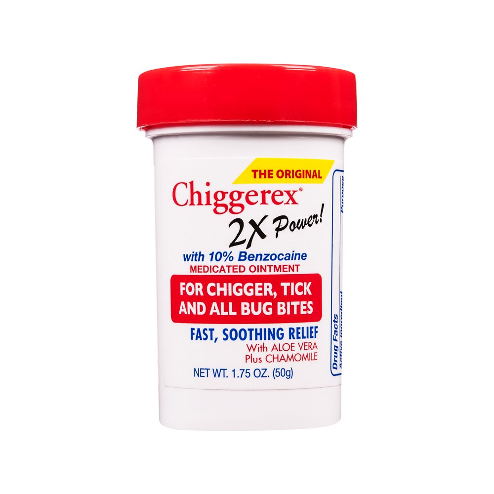 Chiggerex 2x Medicated Ointment Chiggers, Mosquito, Bug Bites, 1.75oz