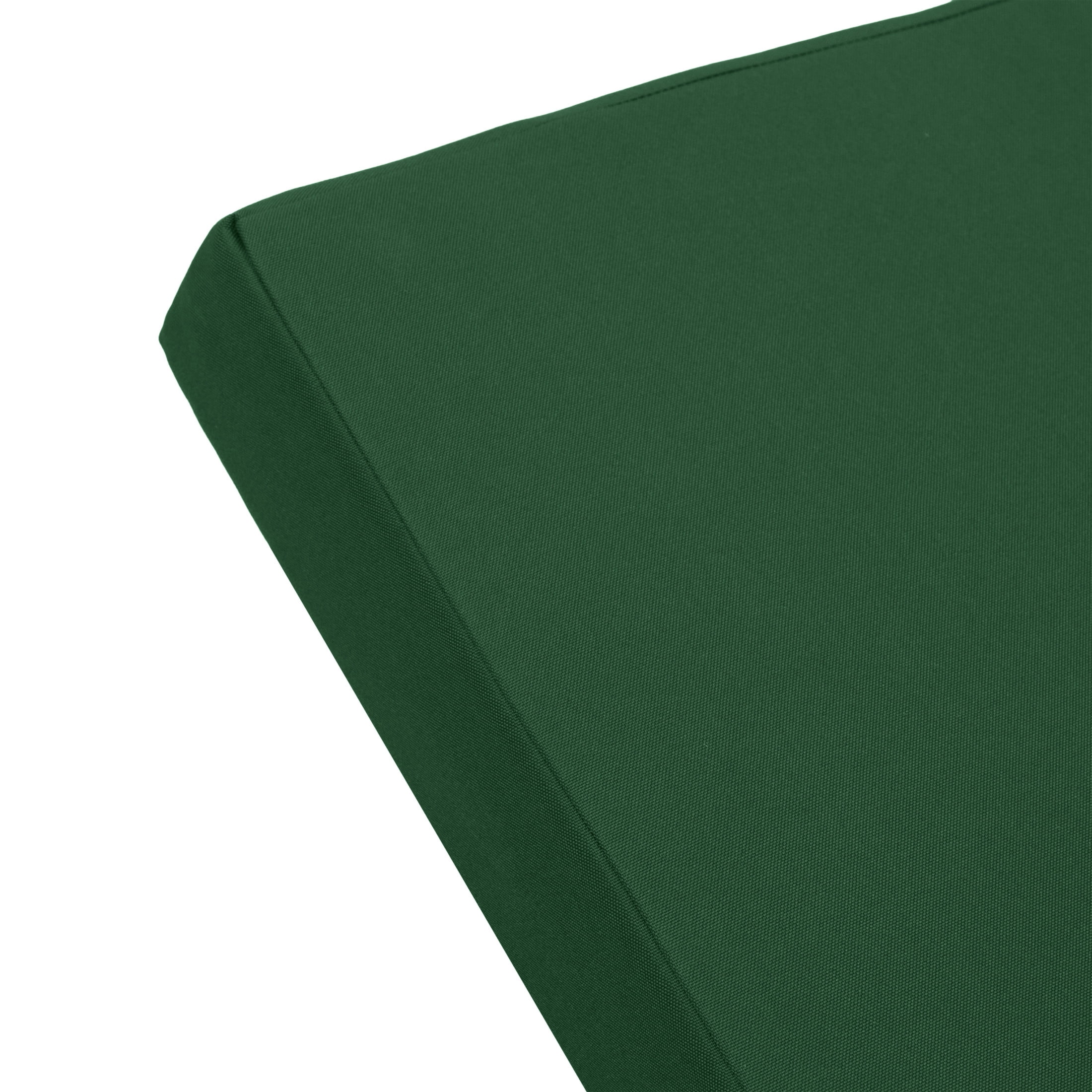 Christopher Knight Home 4" Thick Chaise Lounge Cushion, 2-Section Foldable Design, Green